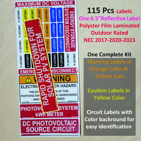 Littversions PV warning notices clearly communicate safety cautions for solar setups.