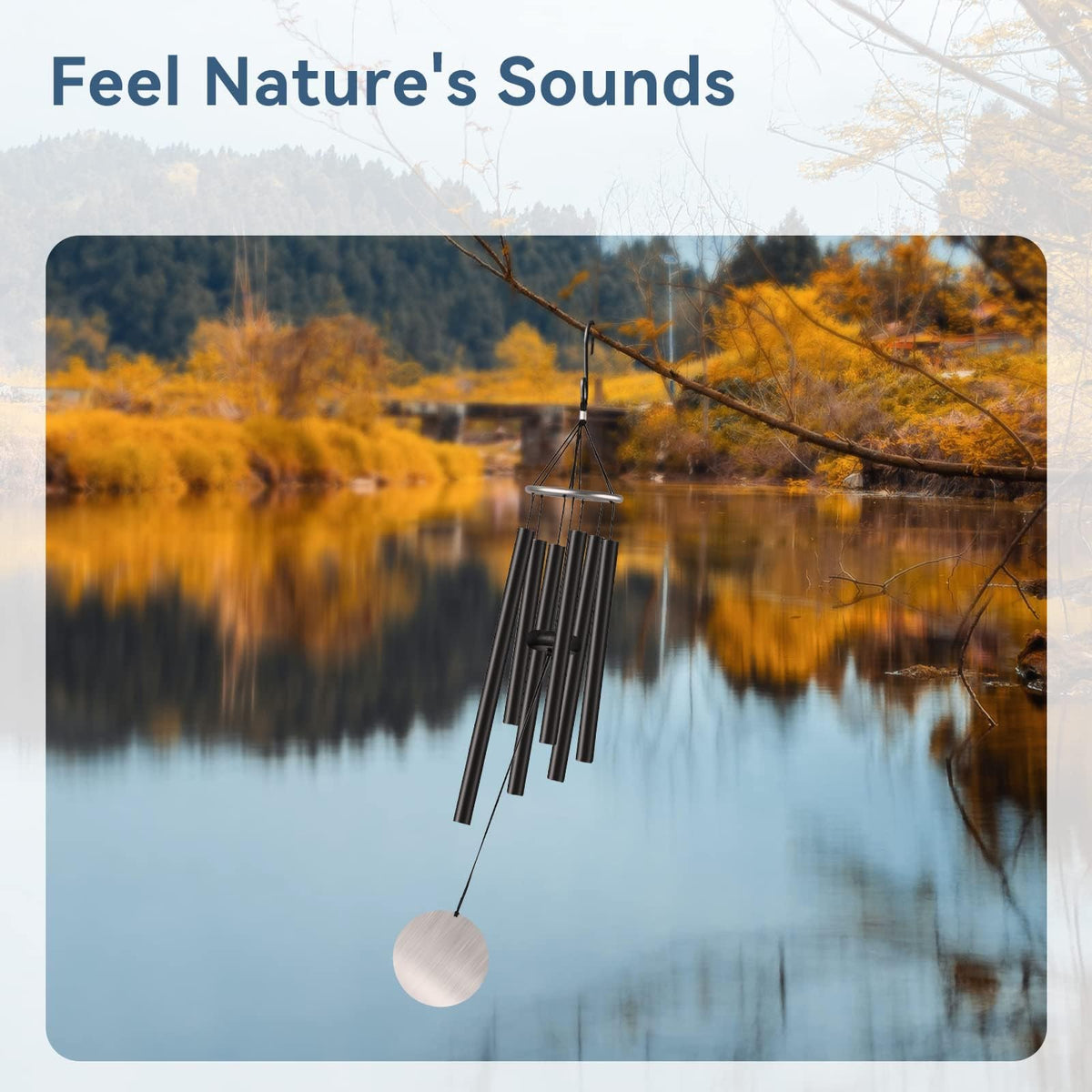 Litu Wind Chimes backyard ambience creates inviting outdoor spaces.