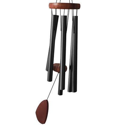 Litu wind chimes outdoor setup with wood wind catcher for a calming 37-inch display.