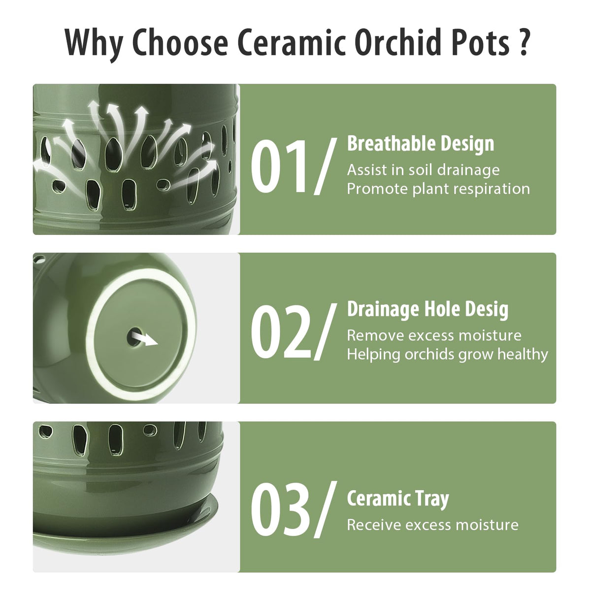 LITUDISO forest-green pot adds modern style to indoor or outdoor spaces.