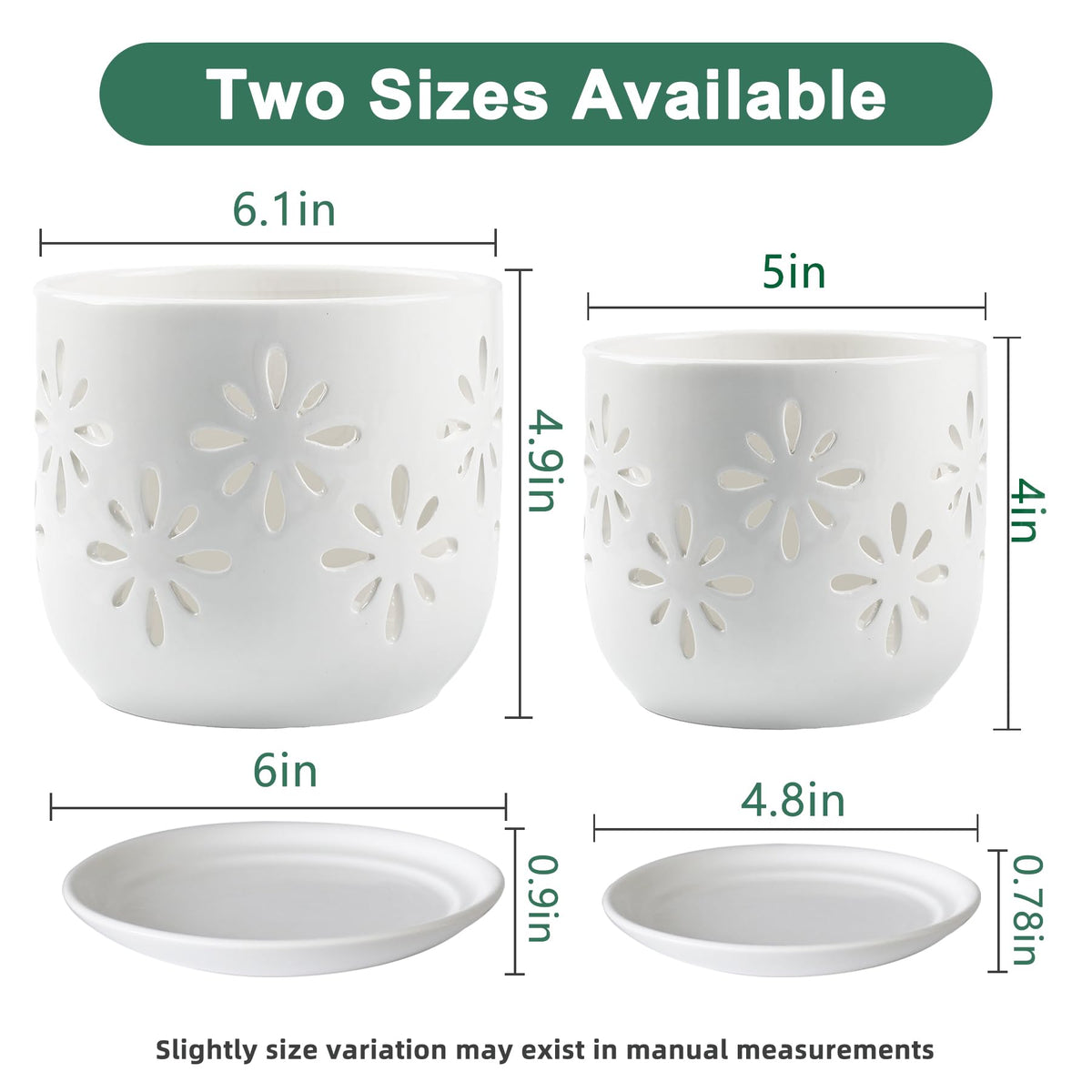 Litudiso orchid pots with holes 5–6 inch size for repotting orchids
