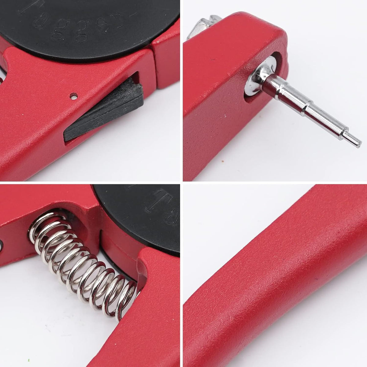 LIUCOGXI red ear tag applicator in use for fast tagging
