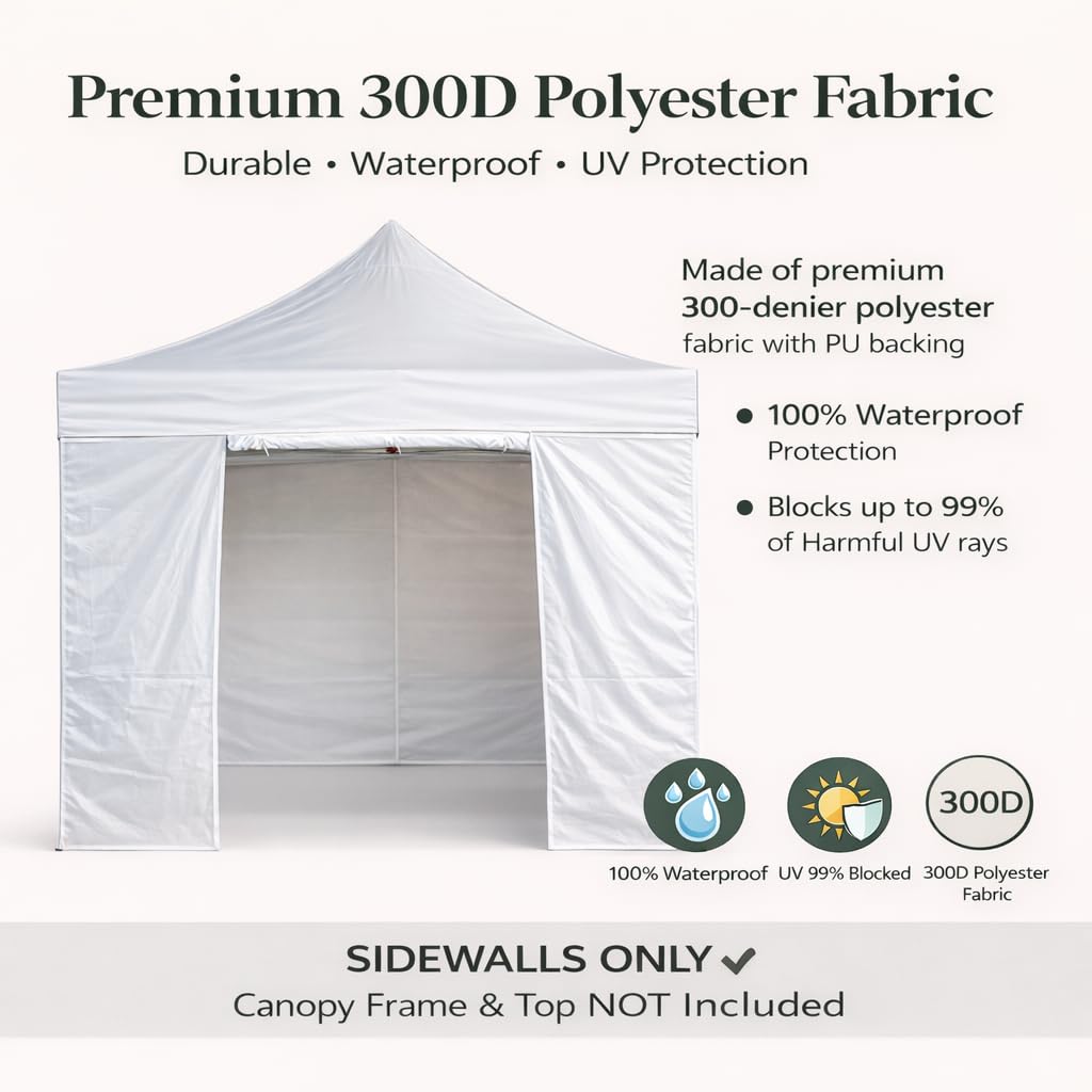 LIUJIAYI solid sidewall panel offers privacy and shade for markets.
