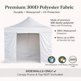 LIUJIAYI solid sidewall panel offers privacy and shade for markets.
