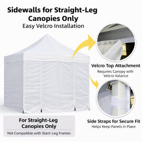 LIUJIAYI sidewall with Velcro top attachment ensures quick setup.