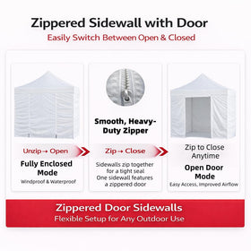 LIUJIAYI canopy sidewall kit boosts privacy and weather protection outdoors.