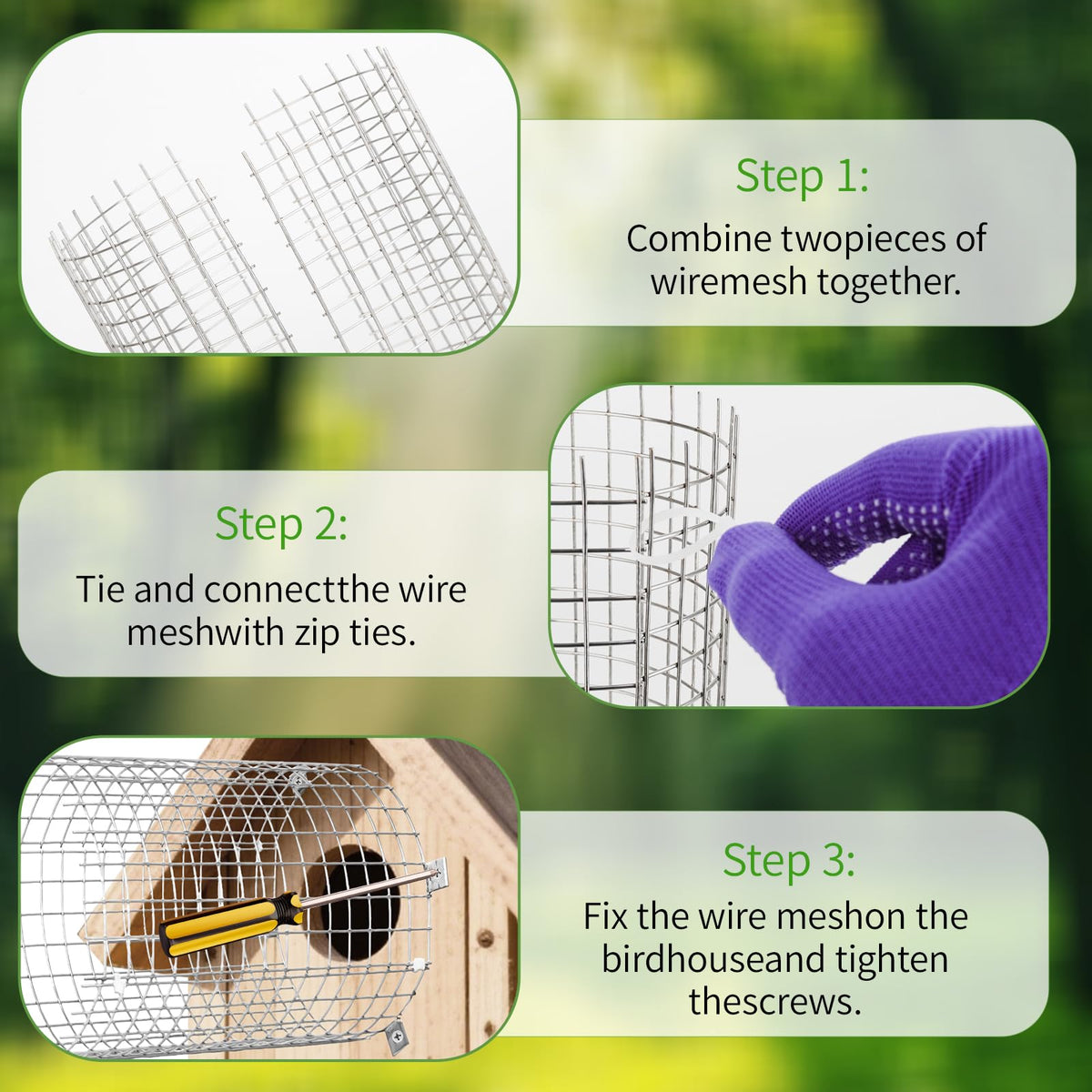LiuLiXia easy to install guard step fitting bluebird house entrance.