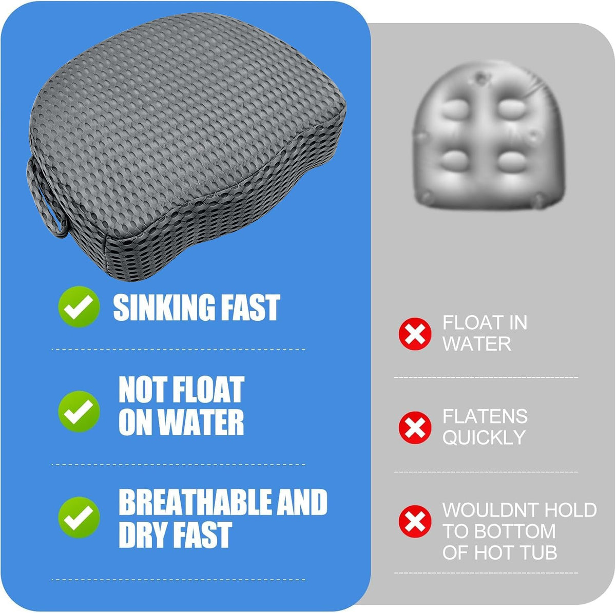 LIUYALO booster seat fits most hot tubs and outdoor spas