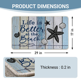 Livcoz front door mat with non-slip back improves safety at every entrance.