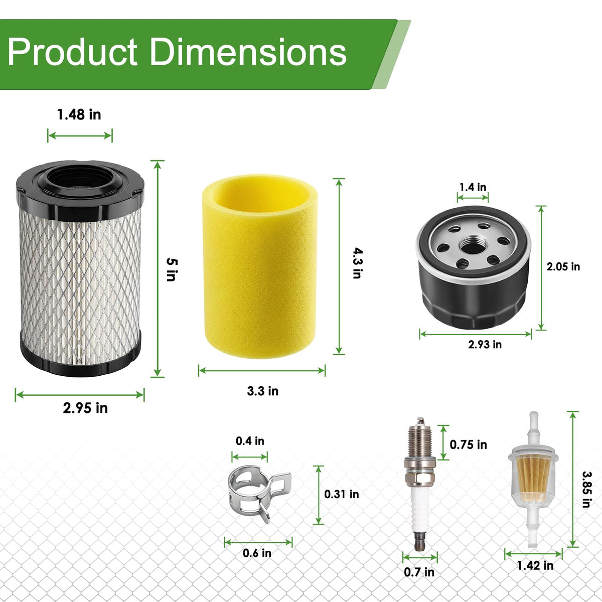 LIVEBORDER MIU14395 air filter kit installation shown for quick replacement.