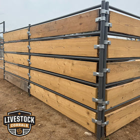 Livestock Corrals eight-pack clamps simplify mounting with included fasteners.