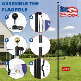 Livoccur six-section design allows quick setup and easy storage.