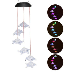 Lixada turtle lights work indoors or outdoors as charming decor accents