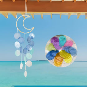 Liyujuping wind chime indoor outdoor versatility with capiz shells
