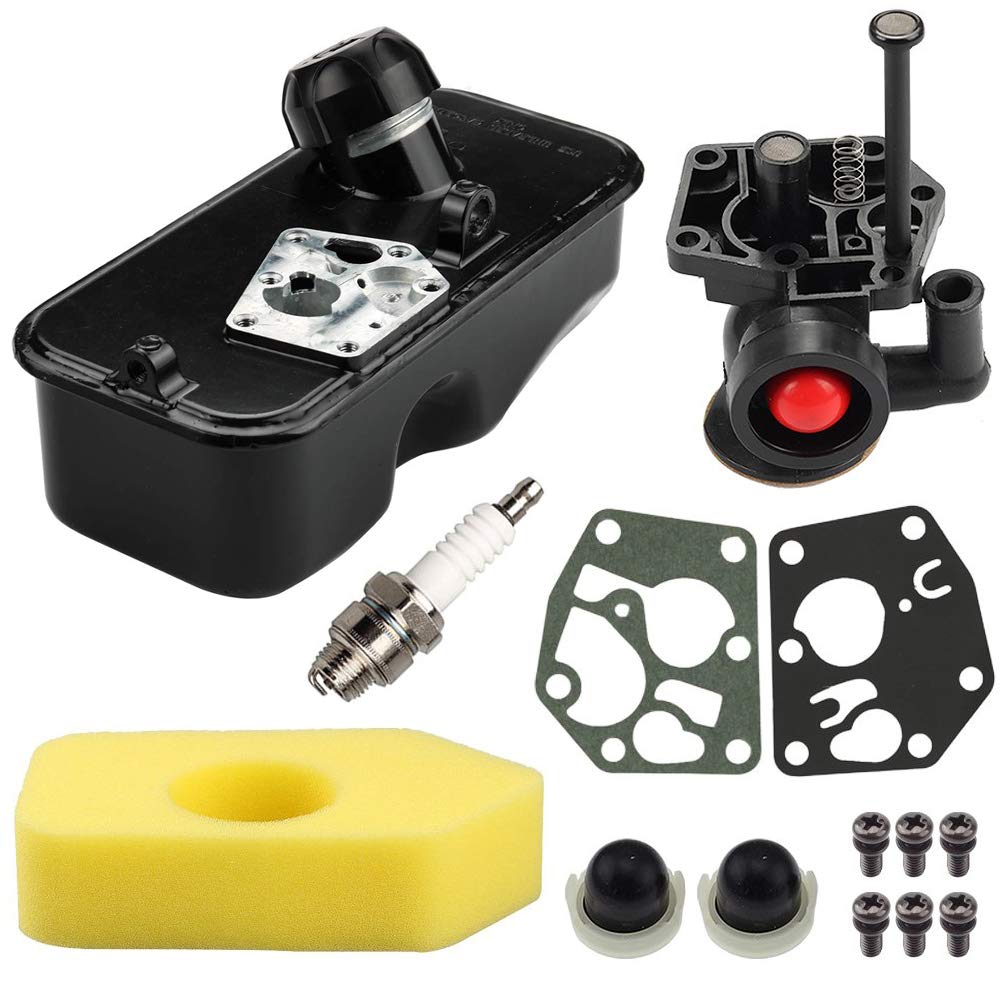 LIYYOO carburetor kit with fuel tank and air filter for smoother mower starts