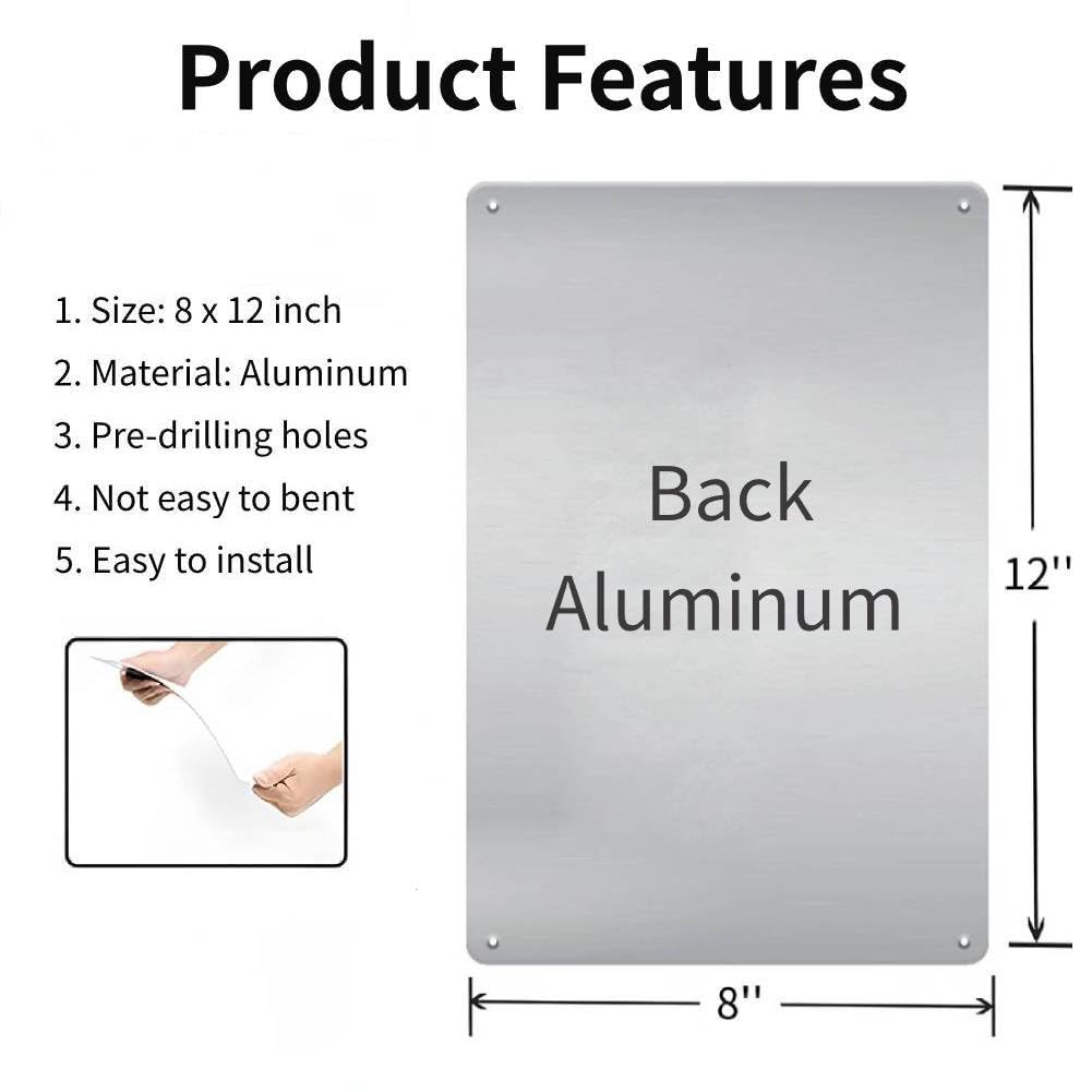 LIZATIC aluminum no parking sign with bright colors enhances outdoor visibility.