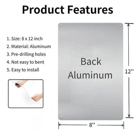 LIZATIC aluminum no parking sign with bright colors enhances outdoor visibility.