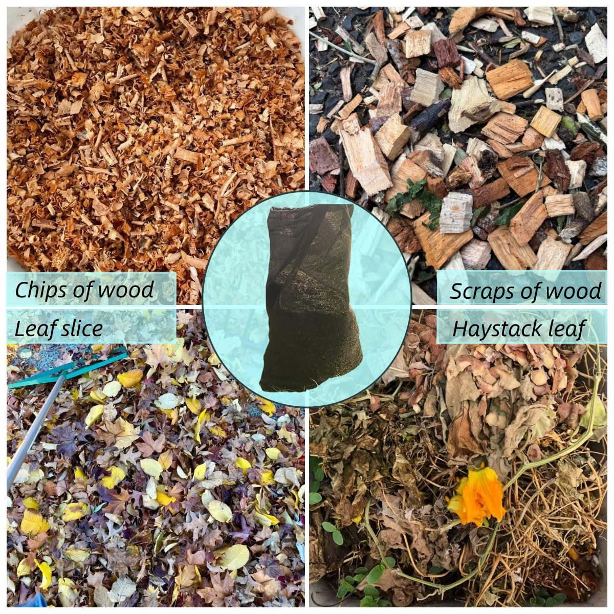 Lizeisadi bag illustrates easy cleaning after yard work.
