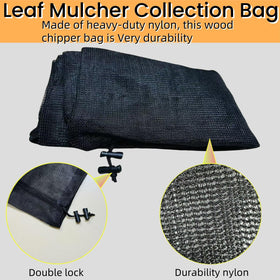 Lizeisadi bag demonstrates large capacity for leaves and wood chips.