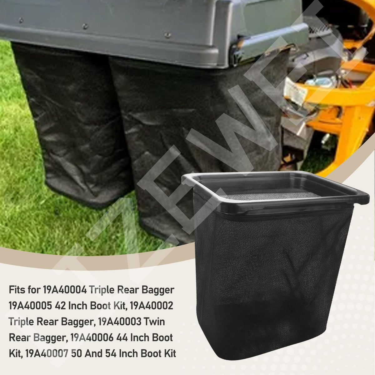 LIZEWEI 964-05104 installation on rear bagger for a Troy-Bilt mower.