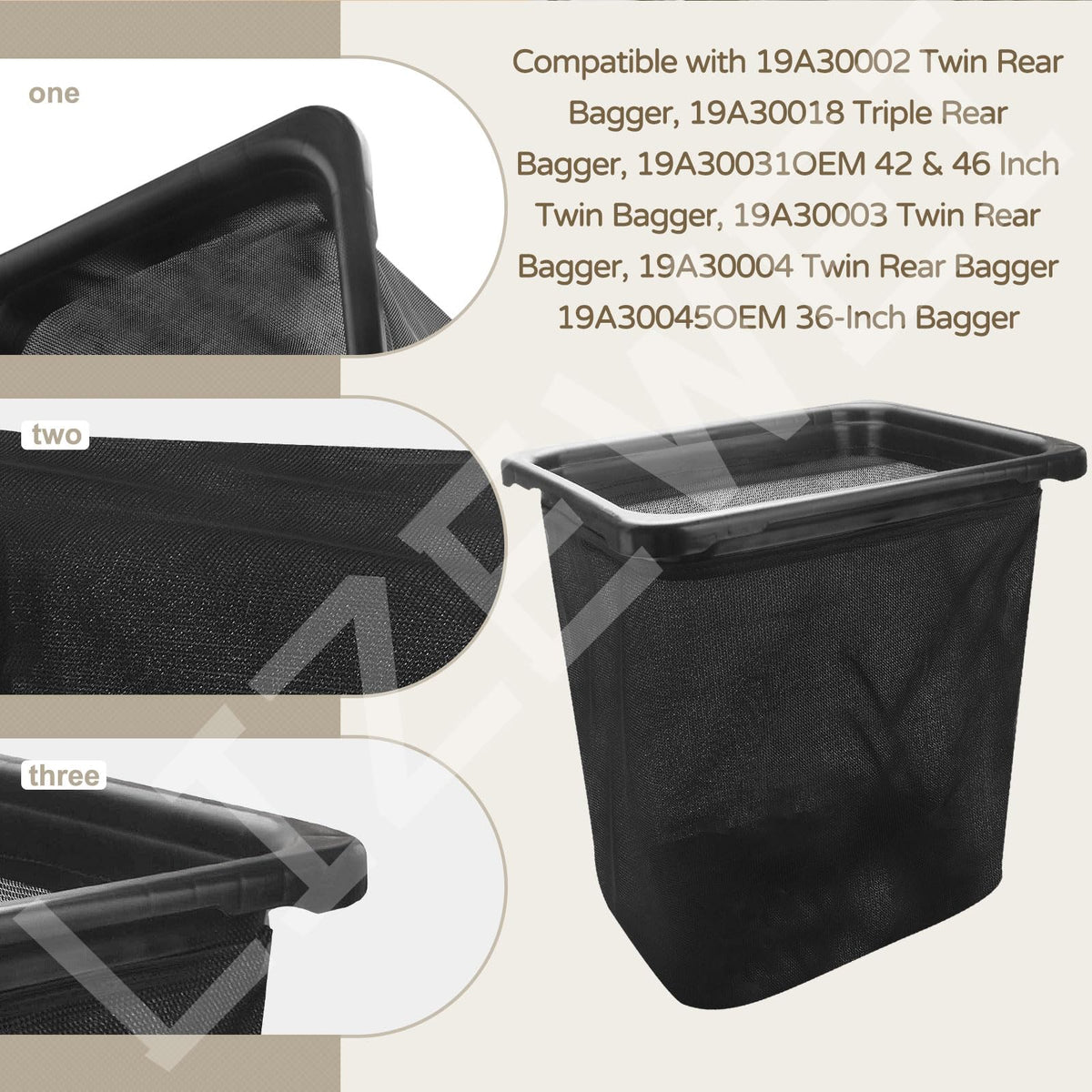LIZEWEI 964-05104 two-pack included for convenient spare bags.
