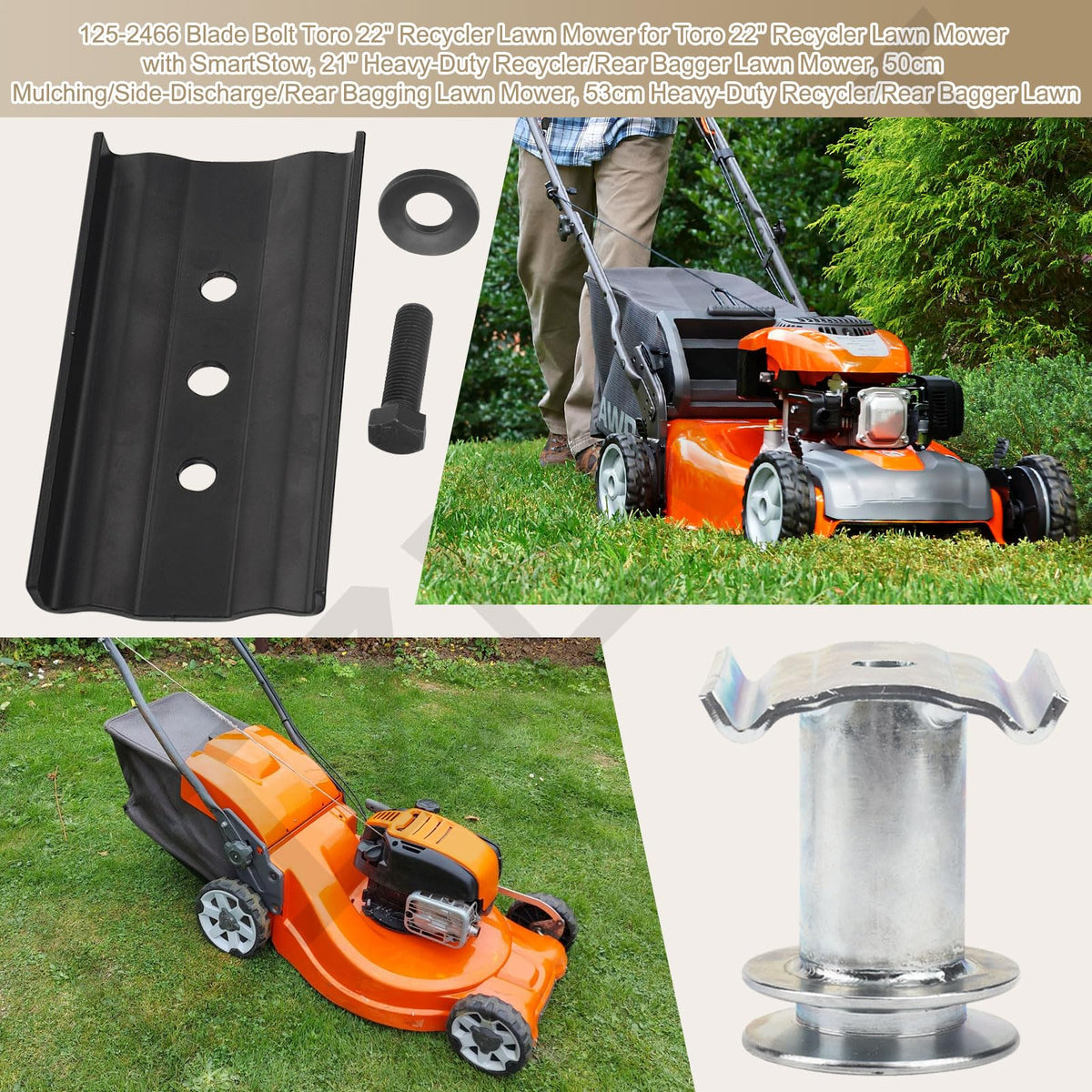 LIZEWEI Blade Driver Assembly Kit compatible with Toro Recycler 2002 and newer.