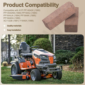 LIZEWEI lawn mower brake pad set – 2pc kit for smooth operation.