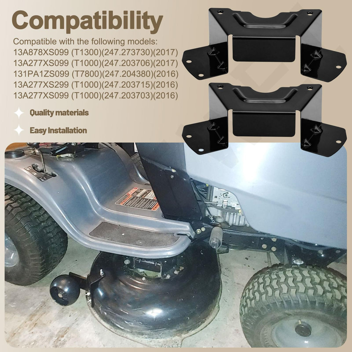 LIZEWEI deck belt cover for Husky and MTD, reliable fit