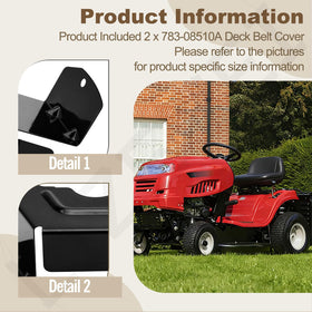 LIZEWEI deck belt cover for Troy-Bilt and Craftsman, durable design
