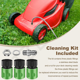 LIZEWEI Easy-install deck-wash adapter guides simple setup on lawn mower