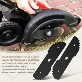 LIZEWEI edge hog blade installation on a trimmer