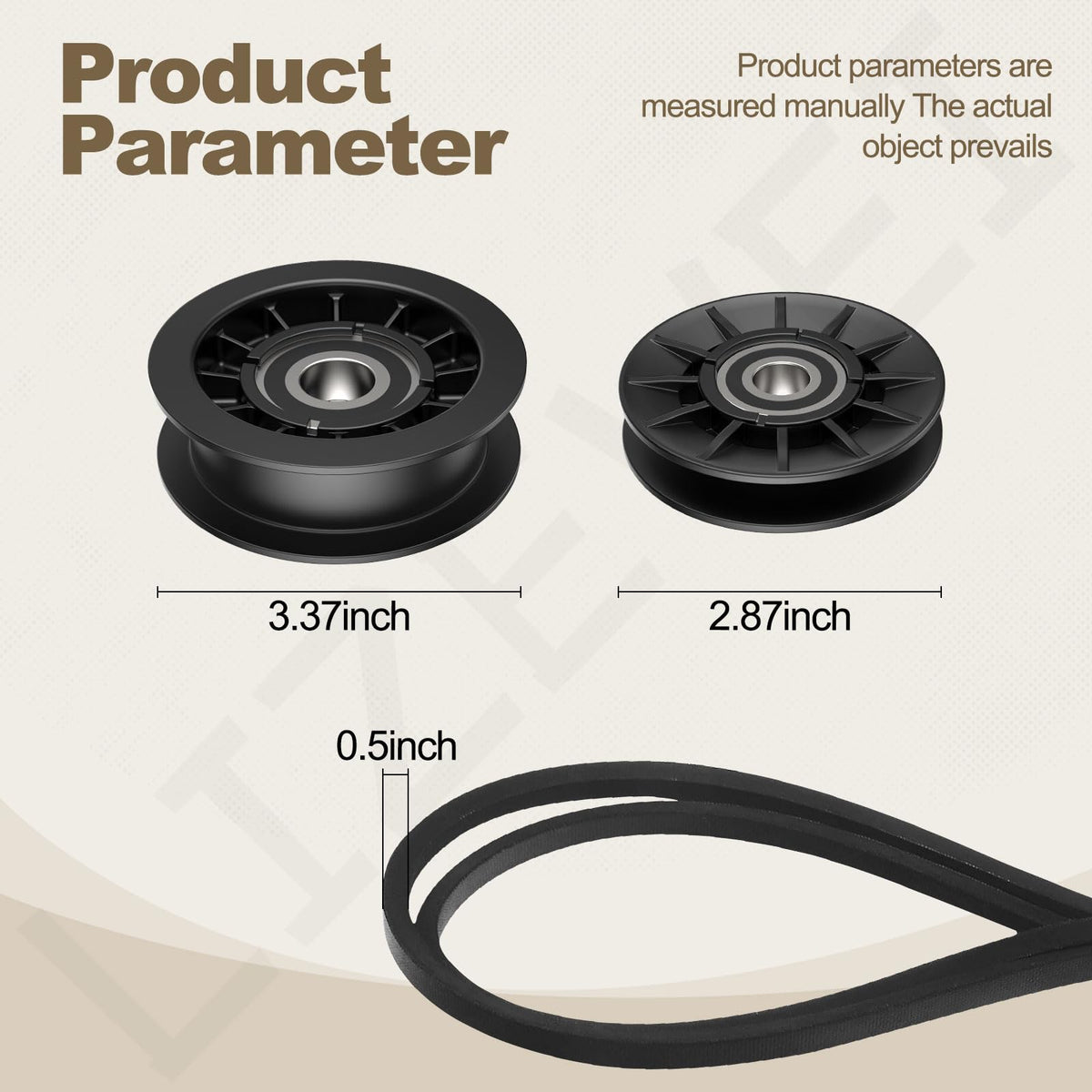 LIZEWEI GX20286 V-idler pulley close-up designed for belt contact