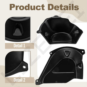 LIZEWEI GX22709 left shield close-up highlighting finish and fit.