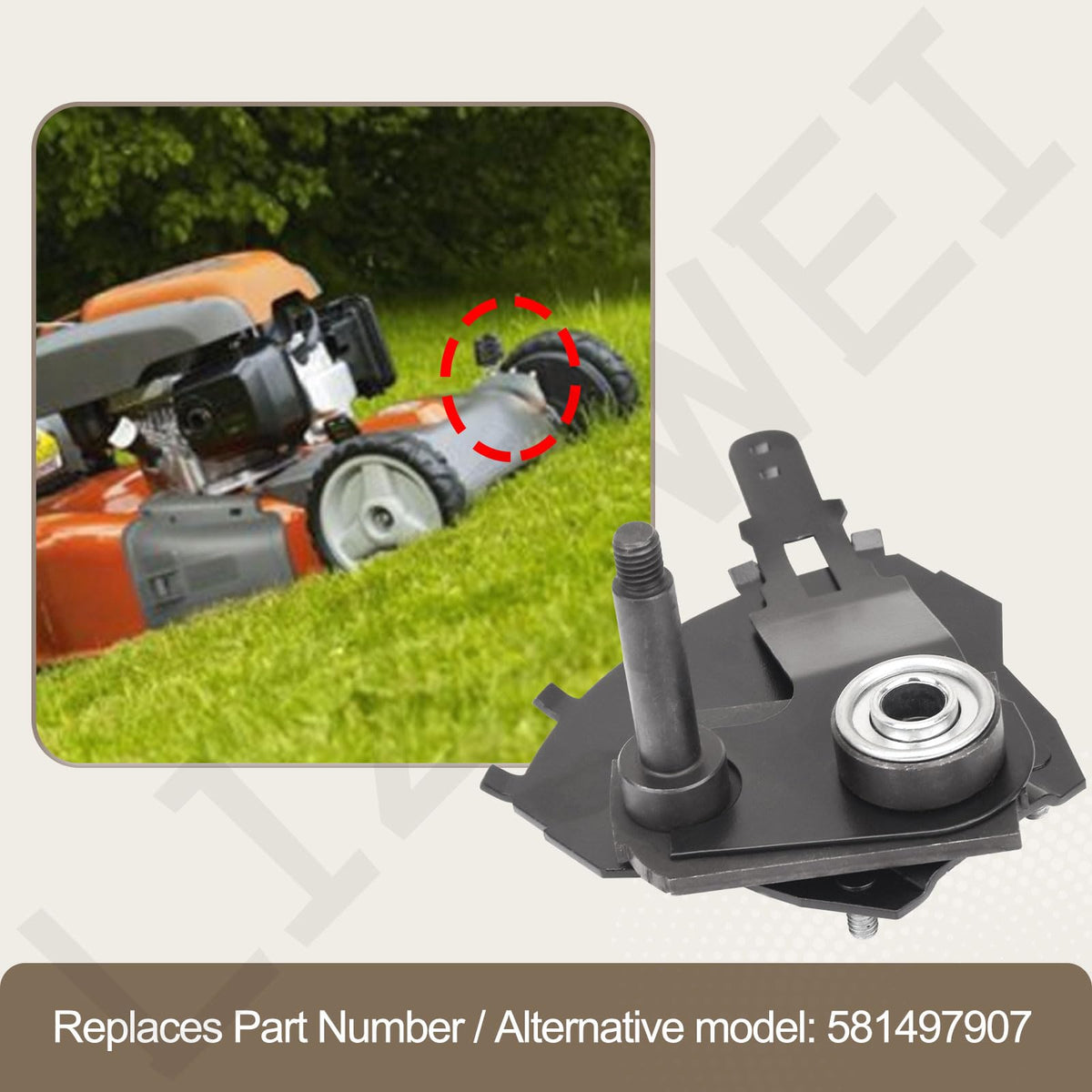 Front left height adjuster kit for Husqvarna HU725AWDH and compatible models
