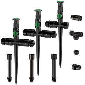 Lizjarol 360-degree sprinkler provides full lawn coverage.