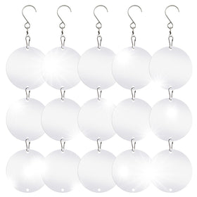 LIZOIDZSM bird scare discs front view showing reflective surface for outdoor deterrence