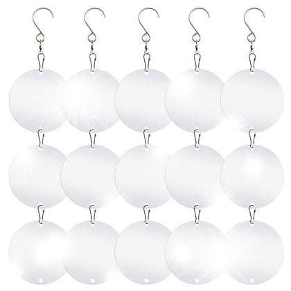 LIZOIDZSM bird scare discs front view showing reflective surface for outdoor deterrence