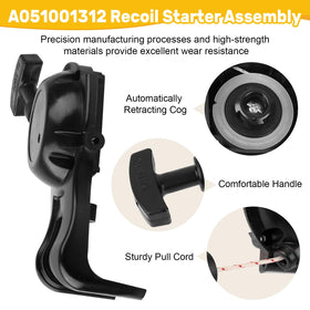 LJB Recoil Starter A051001312 pulley enables smooth recoil action