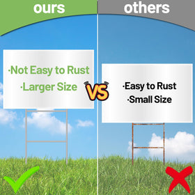 Ljliudu galvanized frame-wire stakes resist rust for long outdoor use.
