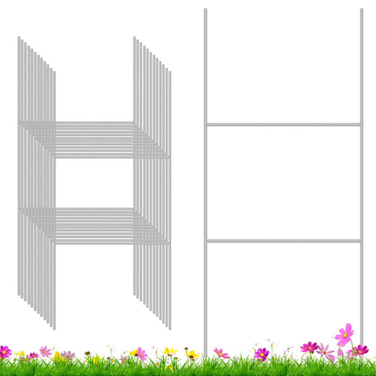 Ljliudu yard sign stakes 24x10 provide sturdy support for outdoor corrugated signs.
