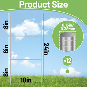 Ljliudu 9-gauge H-stake offers strong sign support for windy outdoor displays.