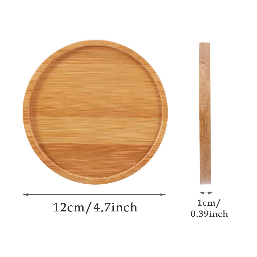 LKEREJOL 4-pack round saucers for succulent pots