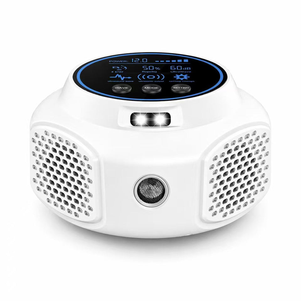 LKXDOV ultrasonic mouse repellent device on outlet for continuous indoor pest control.