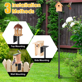 LLARGUEST pole ground setup showing secure installation for stable birdwatching