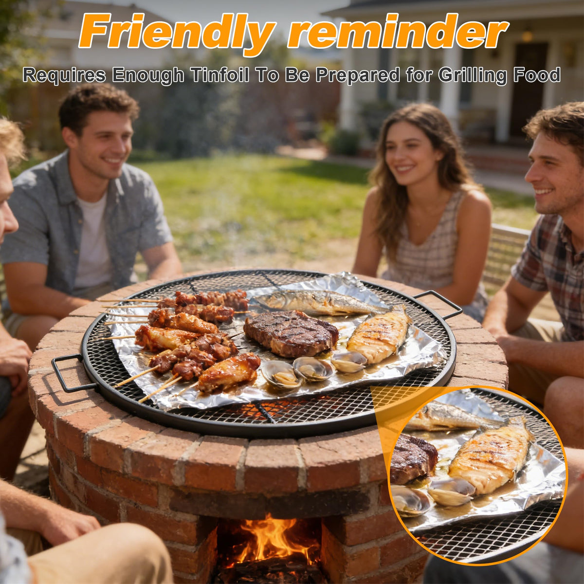 LLARGUEST foil-lined grill grate simplifies cleanup after grilling flavorful meals