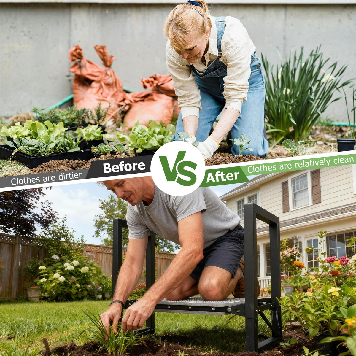 LLARGUEST 3-in-1 design for outdoor gardening or indoor DIY projects