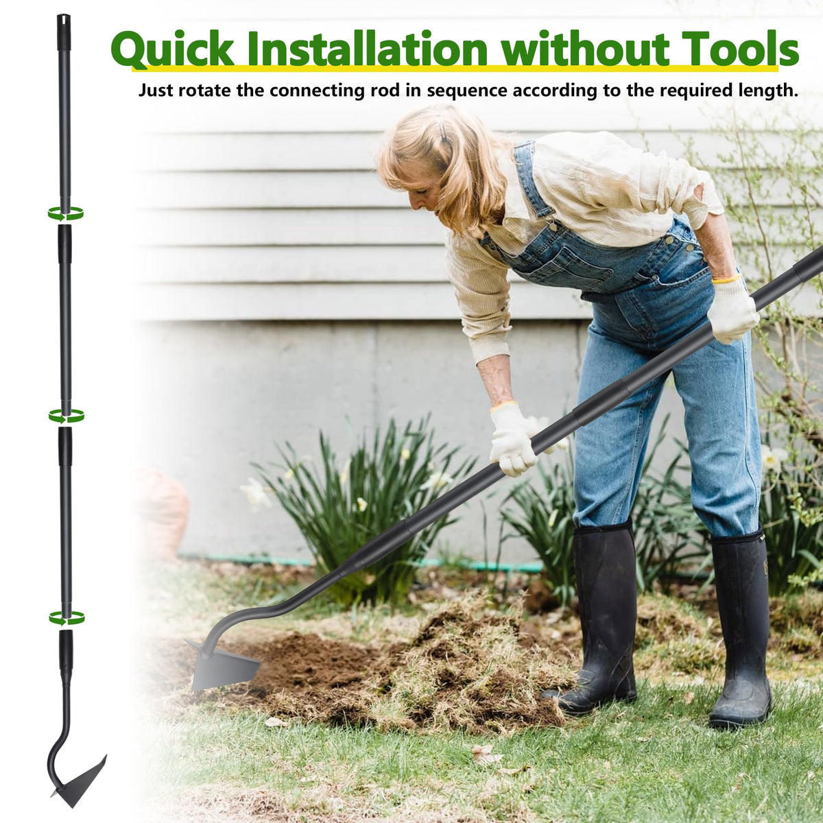 LLARGUEST garden tool for farming tasks and trenching in soil.