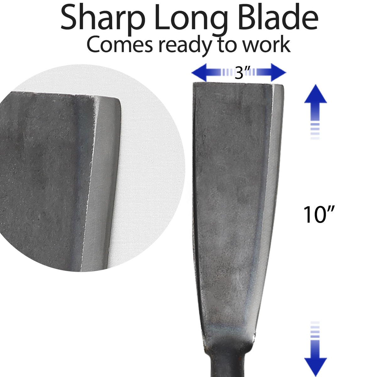 LLARGUEST machete finger guard enhances control while cutting through brush