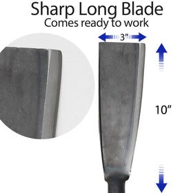 LLARGUEST machete finger guard enhances control while cutting through brush