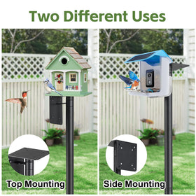 LLARGUEST pole with matte black finish for durable outdoor aesthetics.